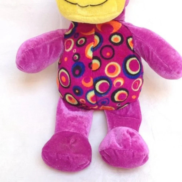 Animal Pals Monkey Plush Stuffed Animal Purple Yellow Soft Huggable Holiday Kids - Picture 3 of 10
